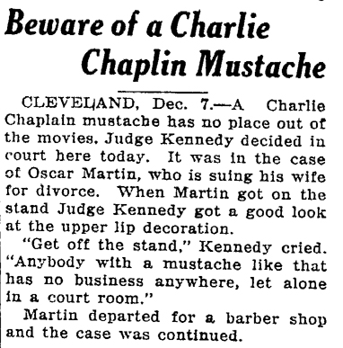 charlie chaplin 1920. Beware of a Charlie Chaplin